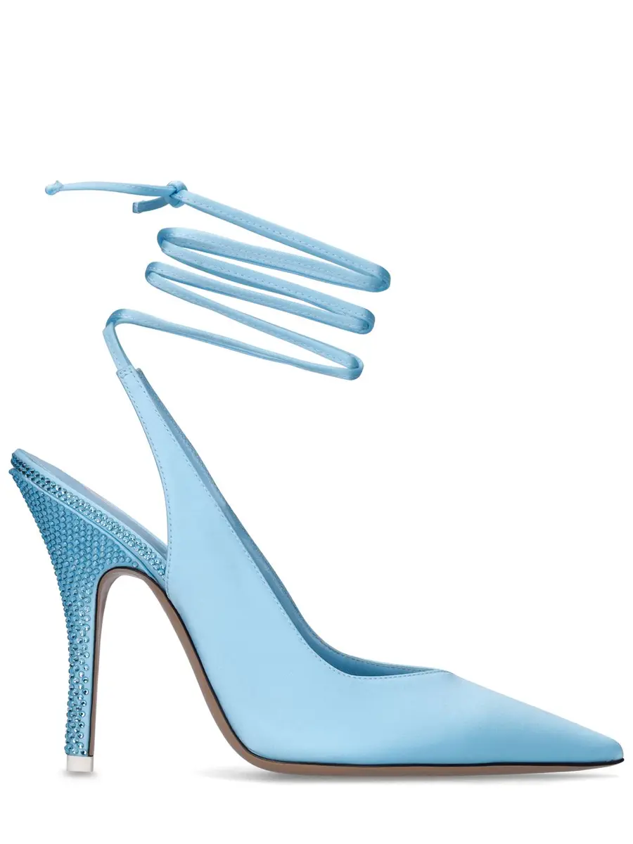 THE ATTICO 105mm Venus Satin Pumps | Image 1 THE ATTICO 105mm Venus Satin Pumps | Image 1