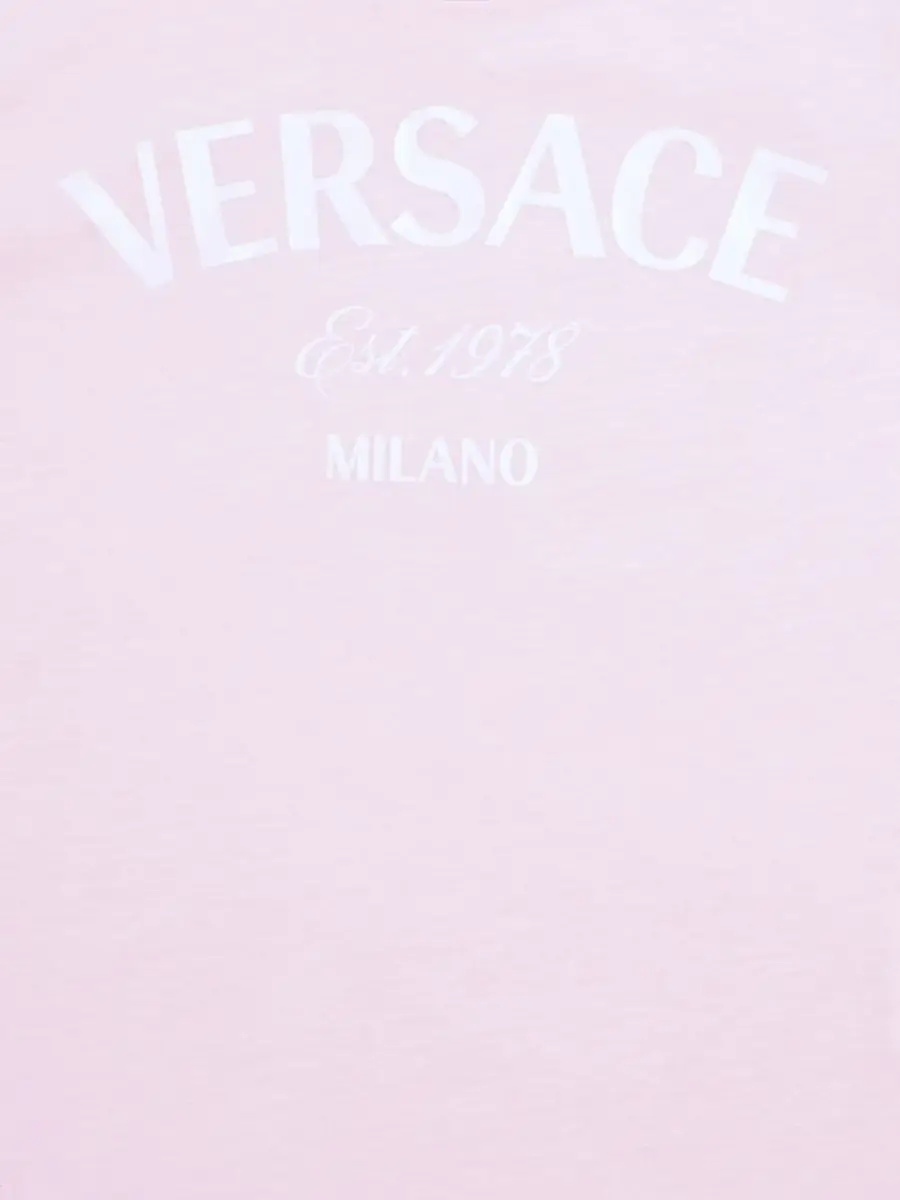 VERSACE Printed Cotton Jersey T-shirt | Thumbnail 2