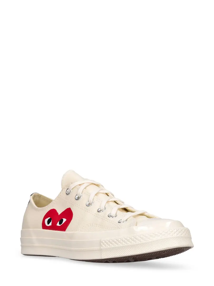COMME DES GARÇONS PLAY 20mm Play Converse Cotton Sneakers | Thumbnail 3