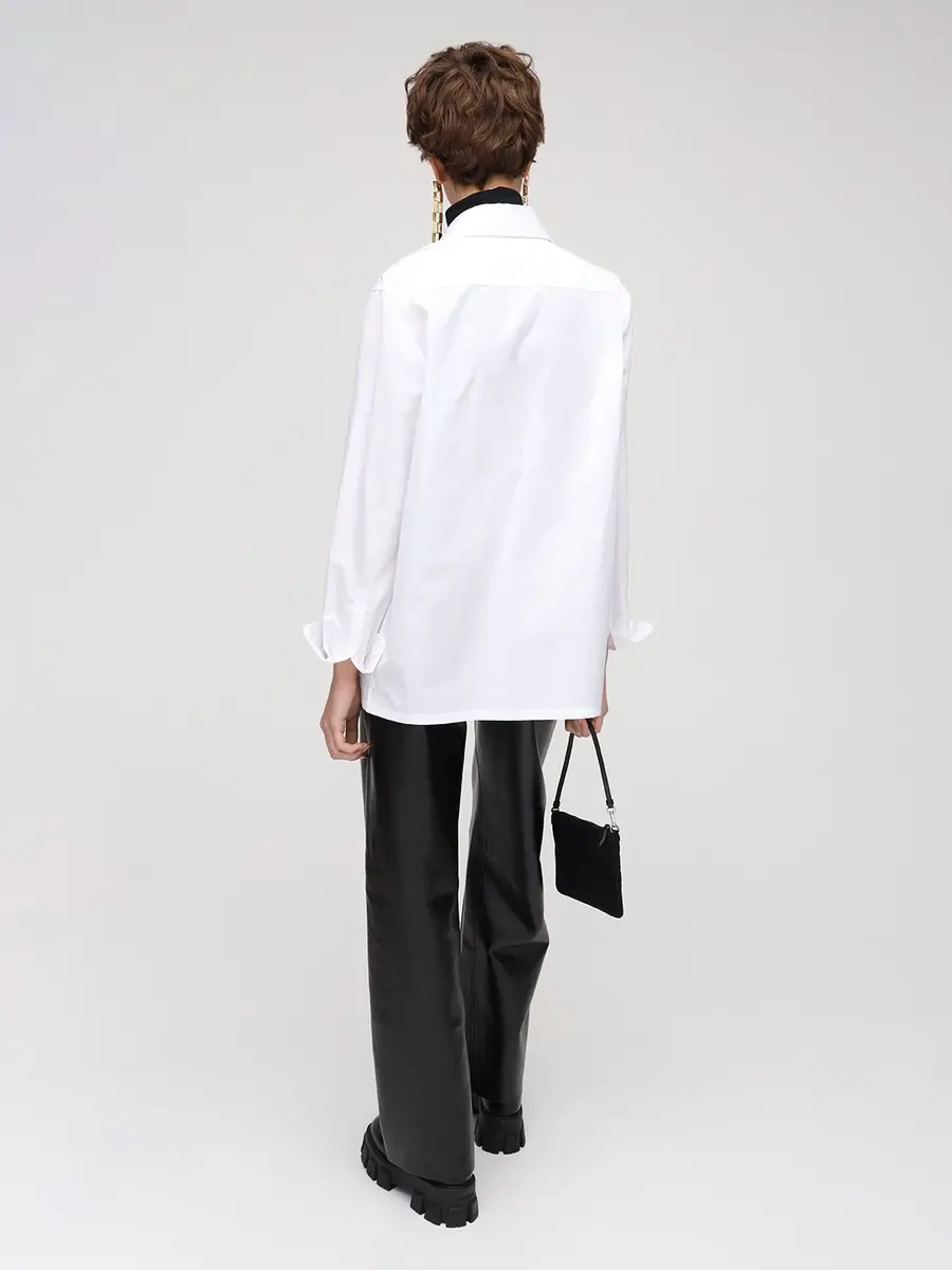 MATÉRIEL Faux Leather Straight Pants | Thumbnail 3