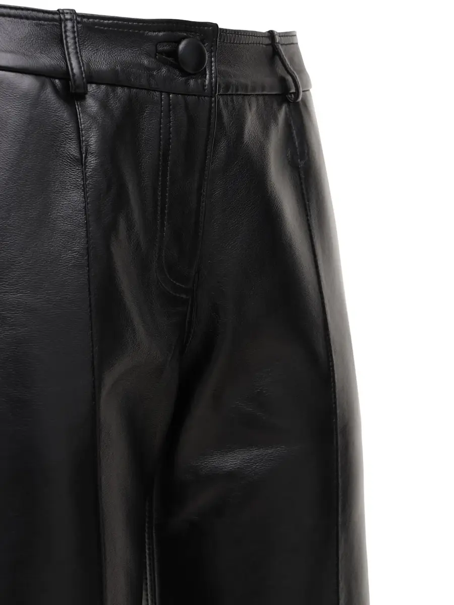 MATÉRIEL Faux Leather Straight Pants | Thumbnail 4