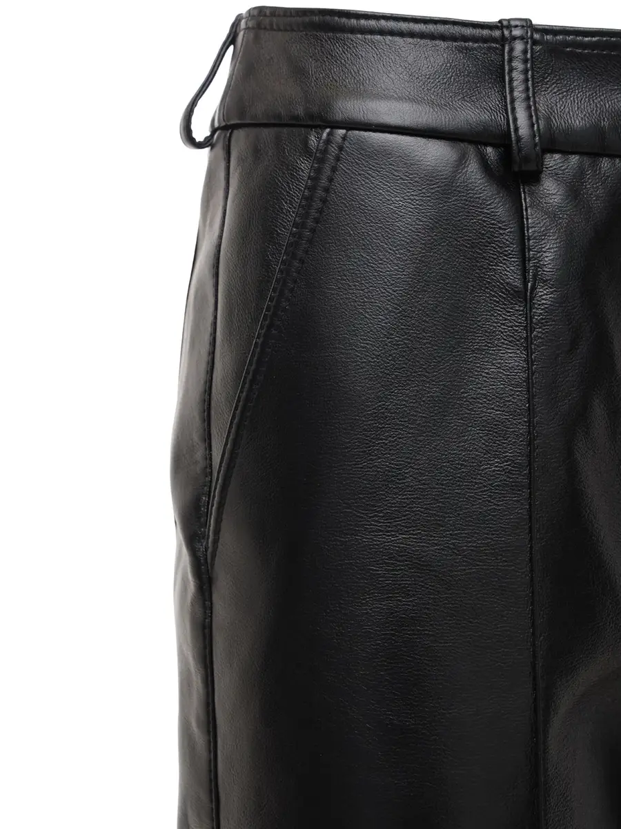 MATÉRIEL Faux Leather Straight Pants | Thumbnail 5