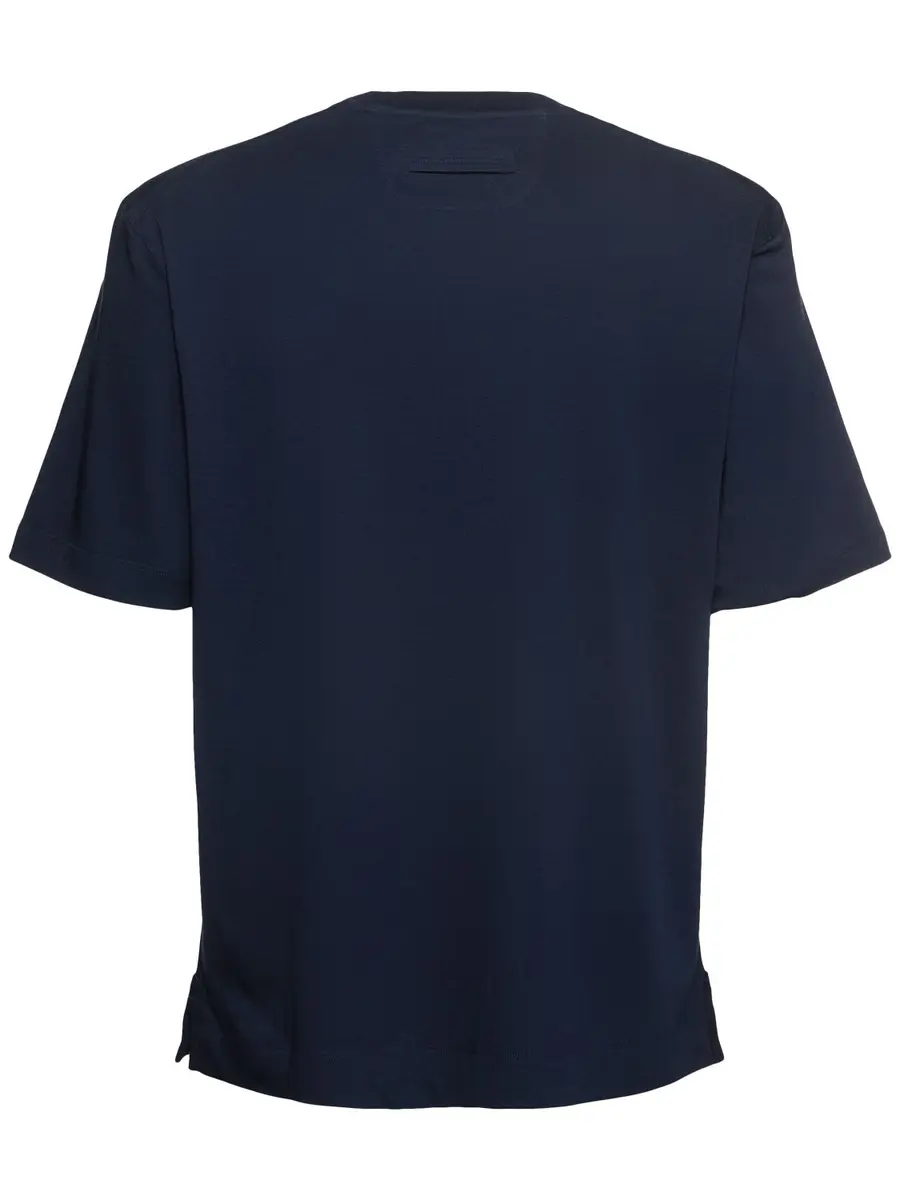 ZEGNA Cotton & Silk T-shirt | Thumbnail 4