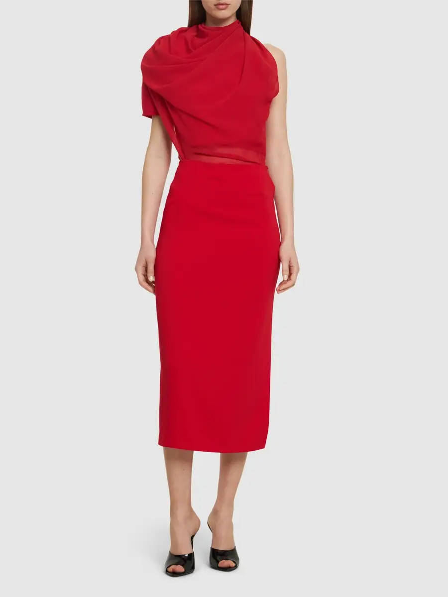 ANDREĀDAMO Technical Split Midi Skirt | Thumbnail 2