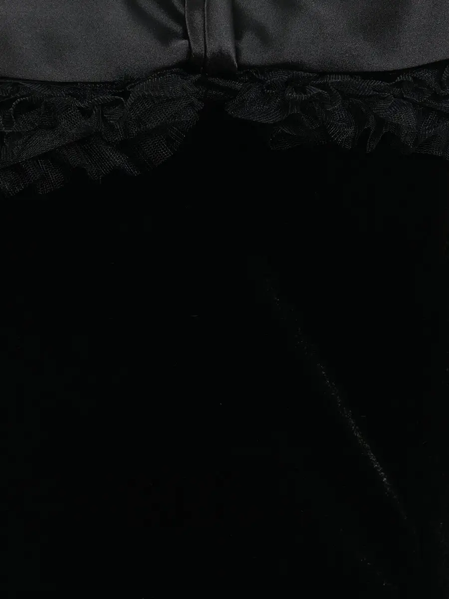 ALESSANDRA RICH Off-the-shoulder Velvet Mini Dress | Thumbnail 4