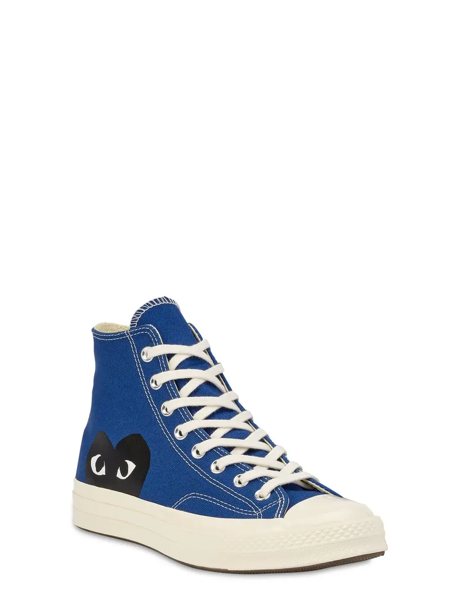 COMME DES GARÇONS PLAY 20mm Play Converse Cotton High Sneakers | Thumbnail 2 COMME DES GARÇONS PLAY 20mm Play Converse Cotton High Sneakers | Thumbnail 2