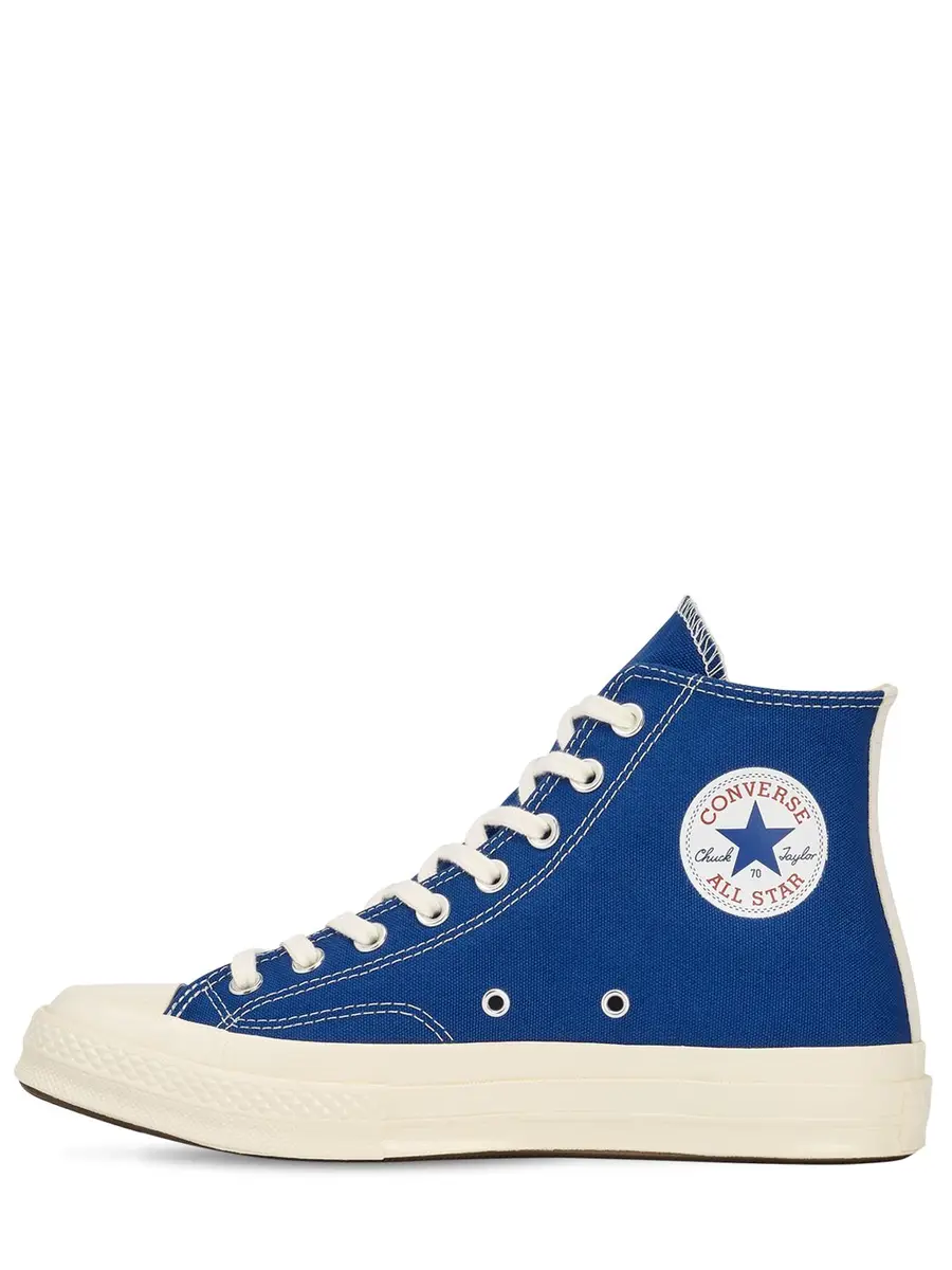 COMME DES GARÇONS PLAY 20mm Play Converse Cotton High Sneakers | Thumbnail 3 COMME DES GARÇONS PLAY 20mm Play Converse Cotton High Sneakers | Thumbnail 3