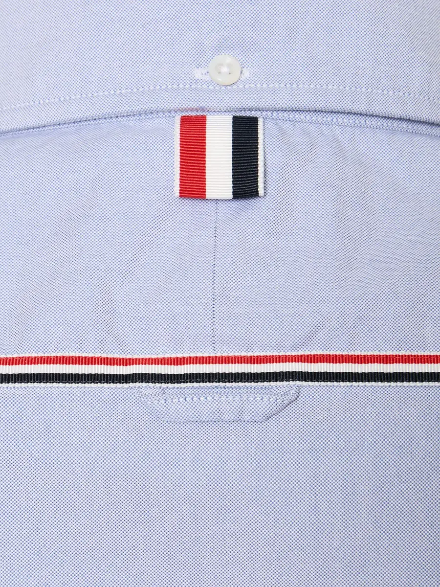 THOM BROWNE Straight Fit Cotton Oxford Shirt | Thumbnail 5