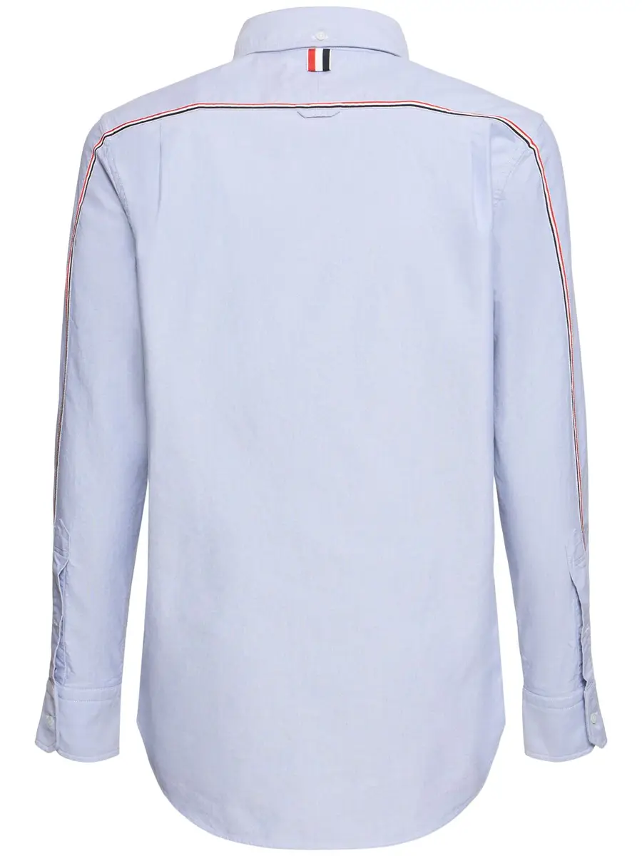 THOM BROWNE Straight Fit Cotton Oxford Shirt | Thumbnail 6