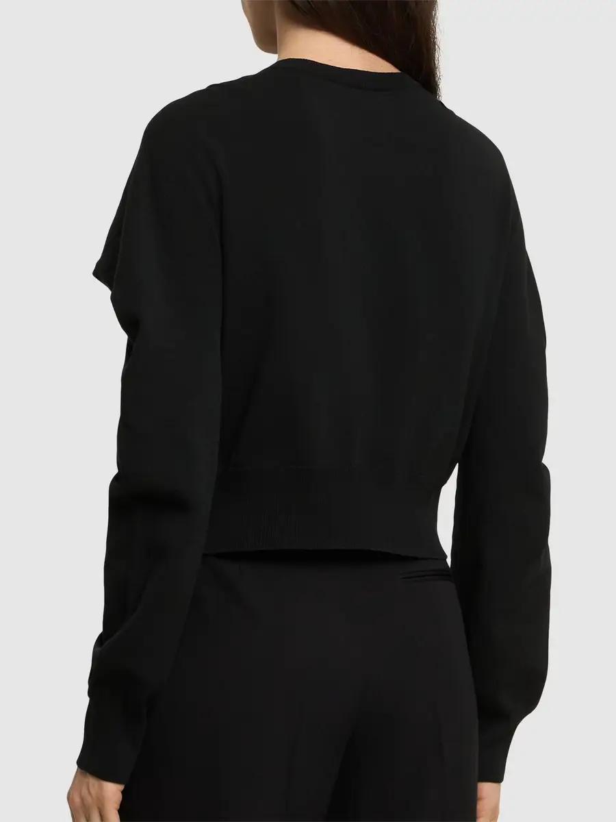 ISSEY MIYAKE Four Sleeved Knitted Cardigan | Thumbnail 3