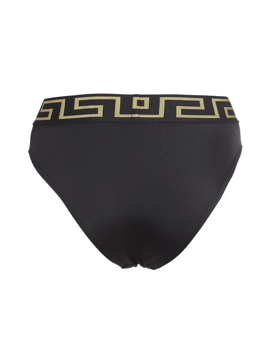 VERSACE Triangle Bikini Bottoms W/ Greek Motif | Thumbnail 3