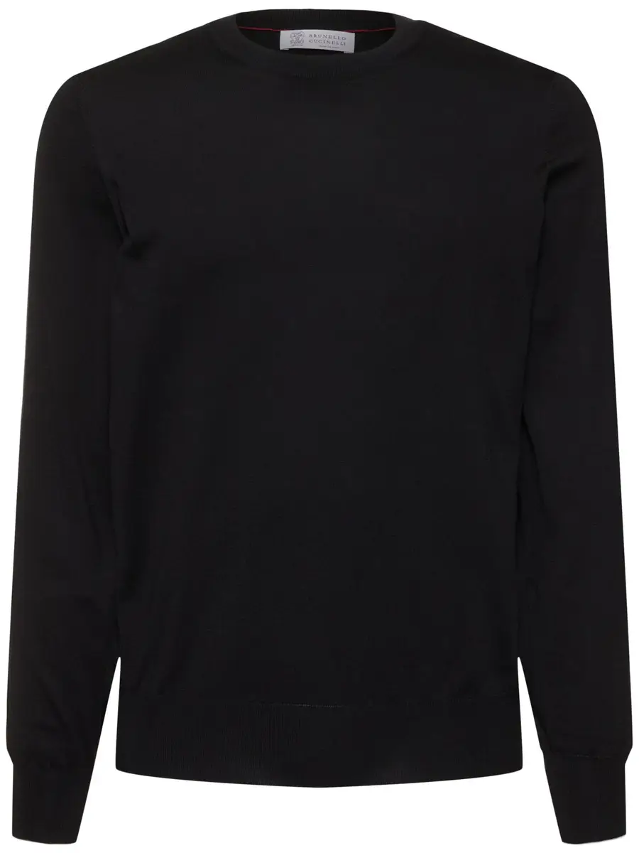 BRUNELLO CUCINELLI Cotton Crewneck Sweater | Image 1 BRUNELLO CUCINELLI Cotton Crewneck Sweater | Image 1