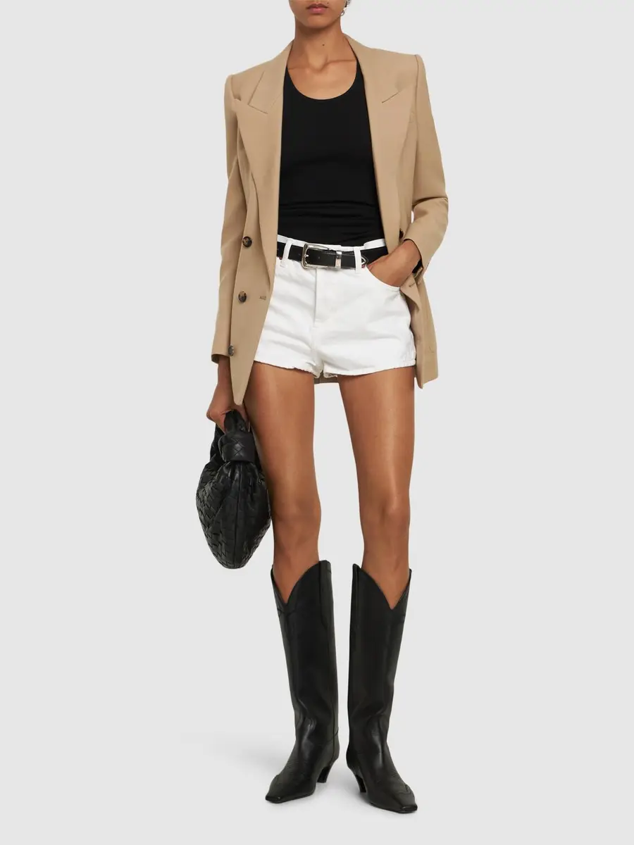 WARDROBE.NYC Cotton Denim Shorts | Thumbnail 2