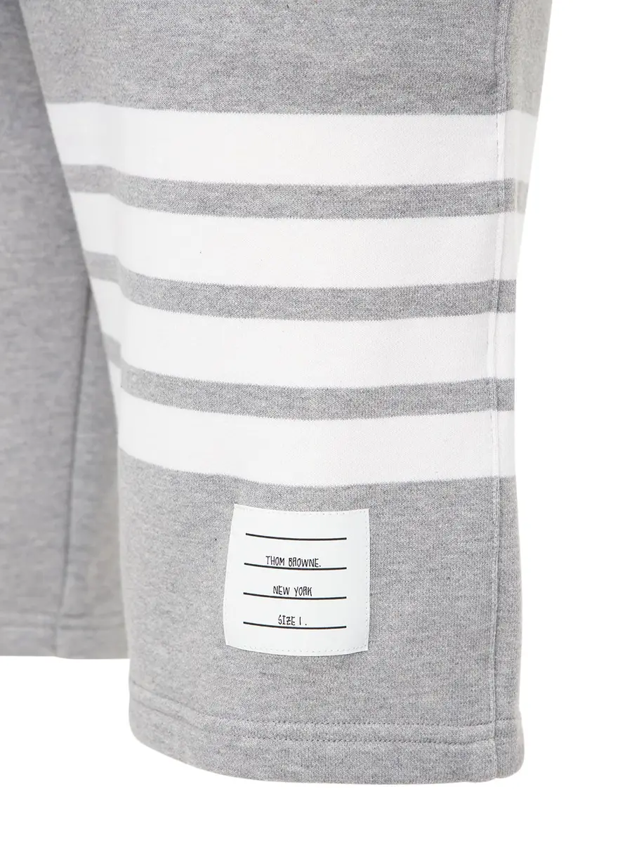 THOM BROWNE 4-bar Cotton Jersey Shorts | Thumbnail 4 THOM BROWNE 4-bar Cotton Jersey Shorts | Thumbnail 4