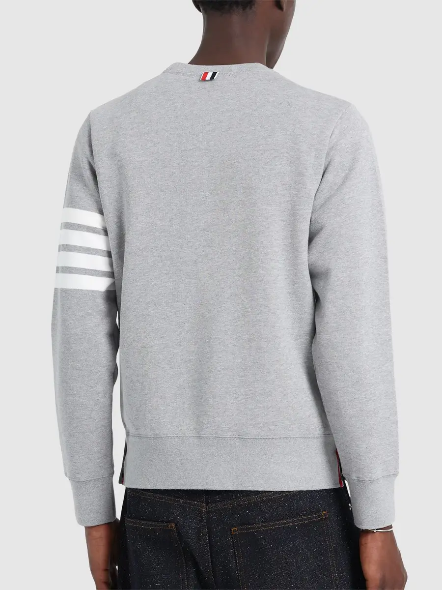 THOM BROWNE Cotton Jersey Logo Sweatshirt | Thumbnail 3