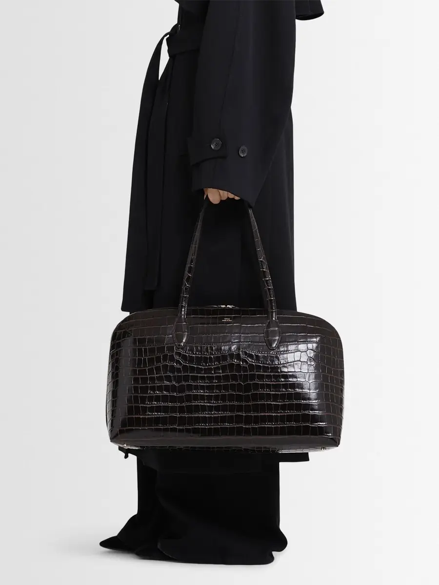 TOTEME Day Croc Embossed Leather Tote Bag | Thumbnail 2