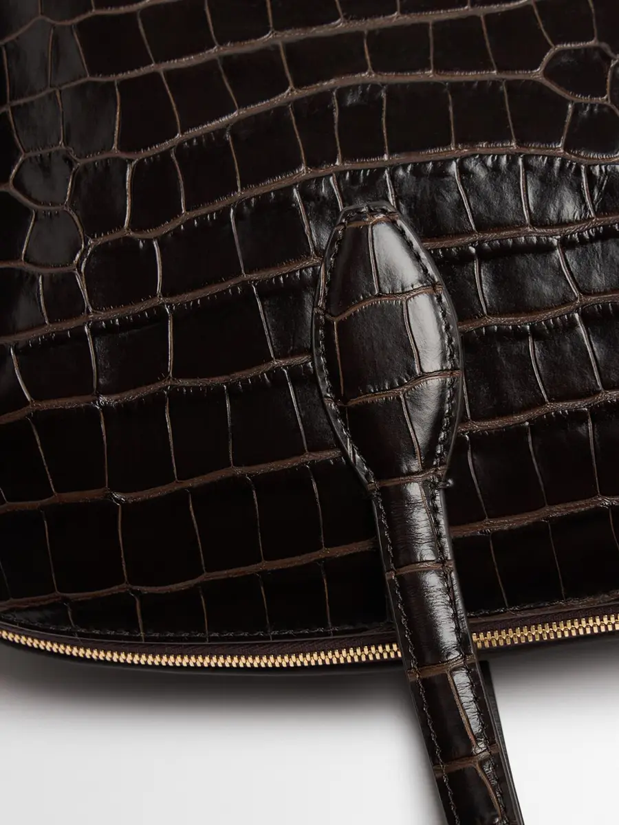 TOTEME Day Croc Embossed Leather Tote Bag | Thumbnail 4