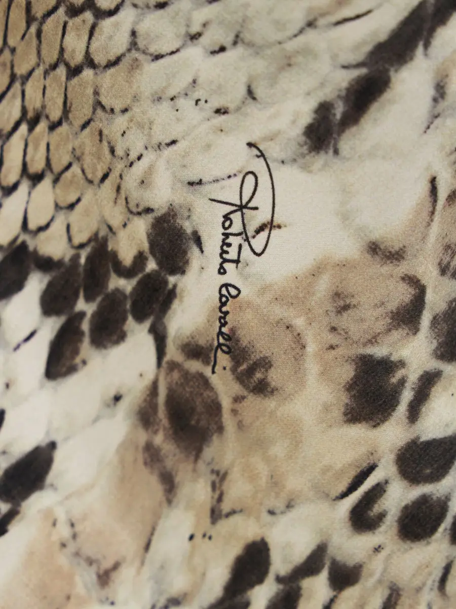 ROBERTO CAVALLI Python Printed Silk Satin Camisole | Thumbnail 5