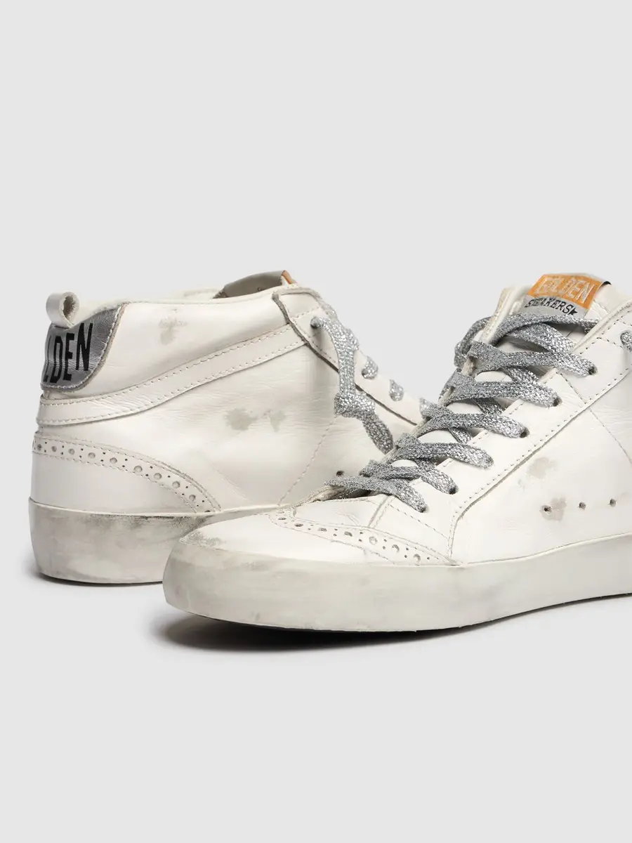 GOLDEN GOOSE 20mm Mid Star Leather Sneakers | Thumbnail 4