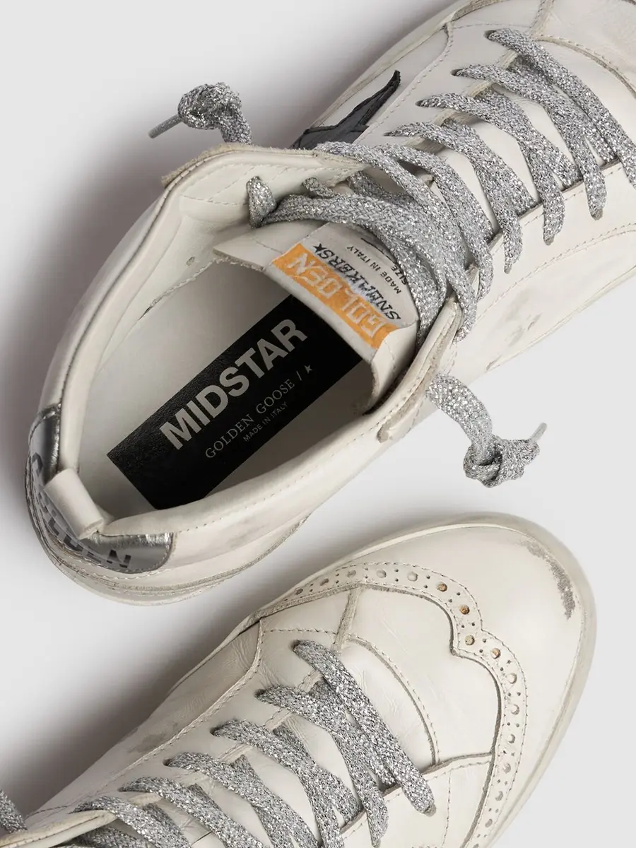GOLDEN GOOSE 20mm Mid Star Leather Sneakers | Thumbnail 5