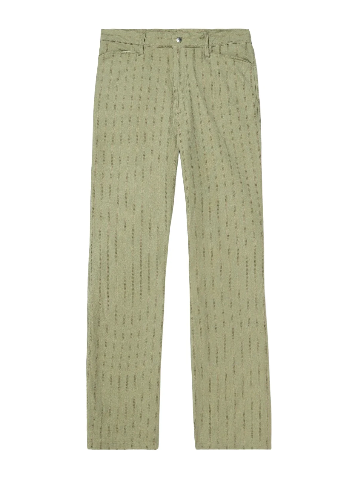 Gibson Straight-Leg Striped Linen and Cotton-Blend Twill Trousers - Men Gibson Straight-Leg Striped Linen and Cotton-Blend Twill Trousers - Men