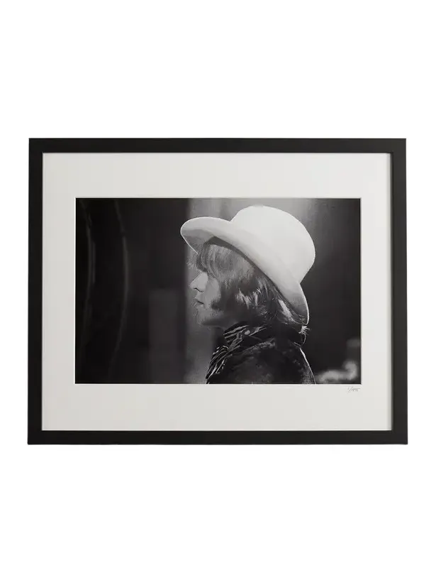 Sonic Editions Framed 1967 Brian Jones Print, 16" x 20" - Men