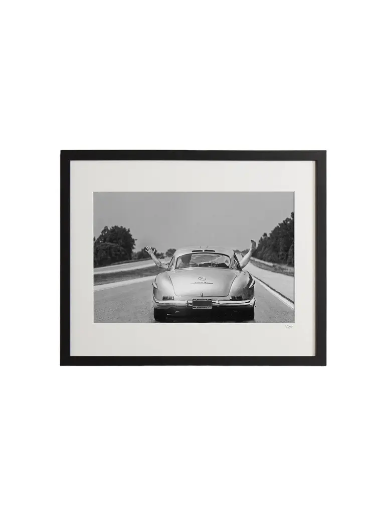 Sonic Editions Framed 1986 Gullwing Mercedes Print, 16" x 20" - Men