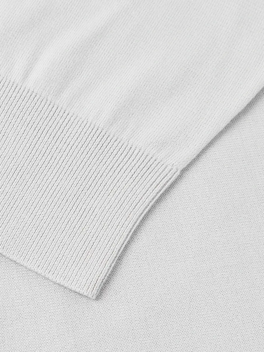 Loro Piana Ice Wish™ Sea Island Cotton Sweater - Men | Thumbnail 5 Loro Piana Ice Wish™ Sea Island Cotton Sweater - Men | Thumbnail 5