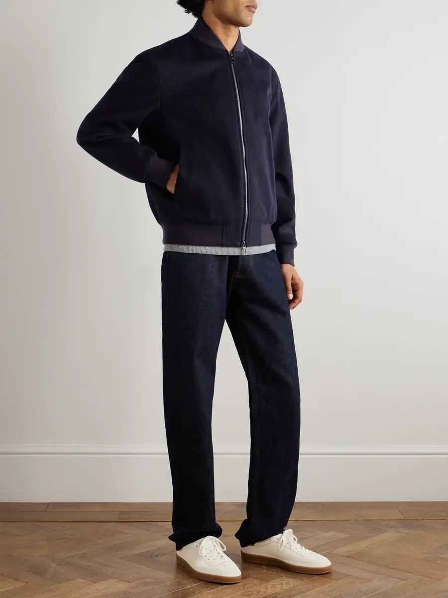 Loro Piana Ivy Storm System® Cashmere-Felt Bomber Jacket - Men | Thumbnail 2