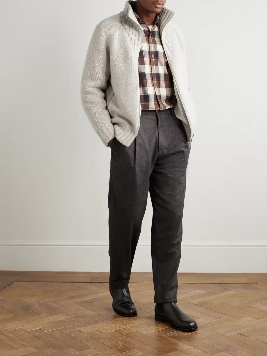 Brunello Cucinelli Cashmere Zip-Up Cardigan - Men | Thumbnail 2 Brunello Cucinelli Cashmere Zip-Up Cardigan - Men | Thumbnail 2
