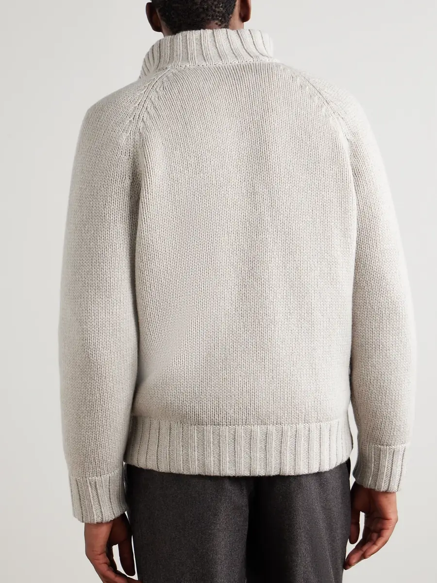 Brunello Cucinelli Cashmere Zip-Up Cardigan - Men | Thumbnail 4 Brunello Cucinelli Cashmere Zip-Up Cardigan - Men | Thumbnail 4