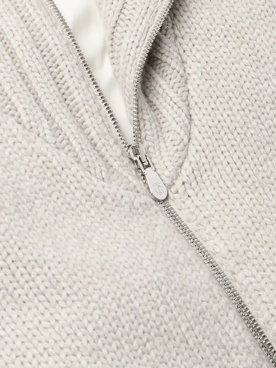 Brunello Cucinelli Cashmere Zip-Up Cardigan - Men | Thumbnail 5 Brunello Cucinelli Cashmere Zip-Up Cardigan - Men | Thumbnail 5