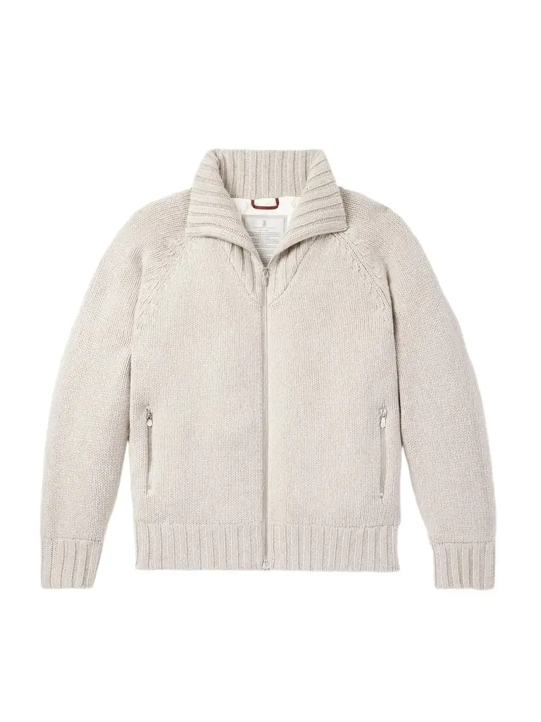 Brunello Cucinelli Cashmere Zip-Up Cardigan - Men | Image 1 Brunello Cucinelli Cashmere Zip-Up Cardigan - Men | Image 1