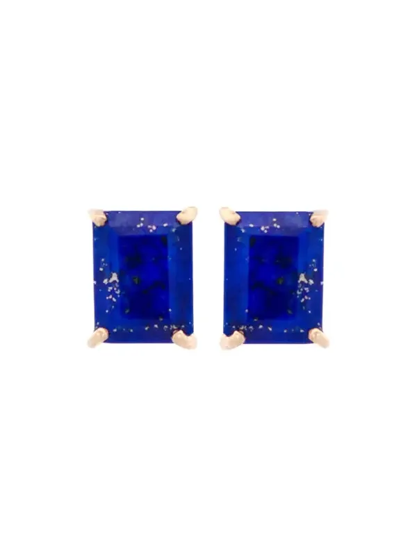 Wish Fine Jewelry Lapis Lazuli 18K Gold Stud Earring