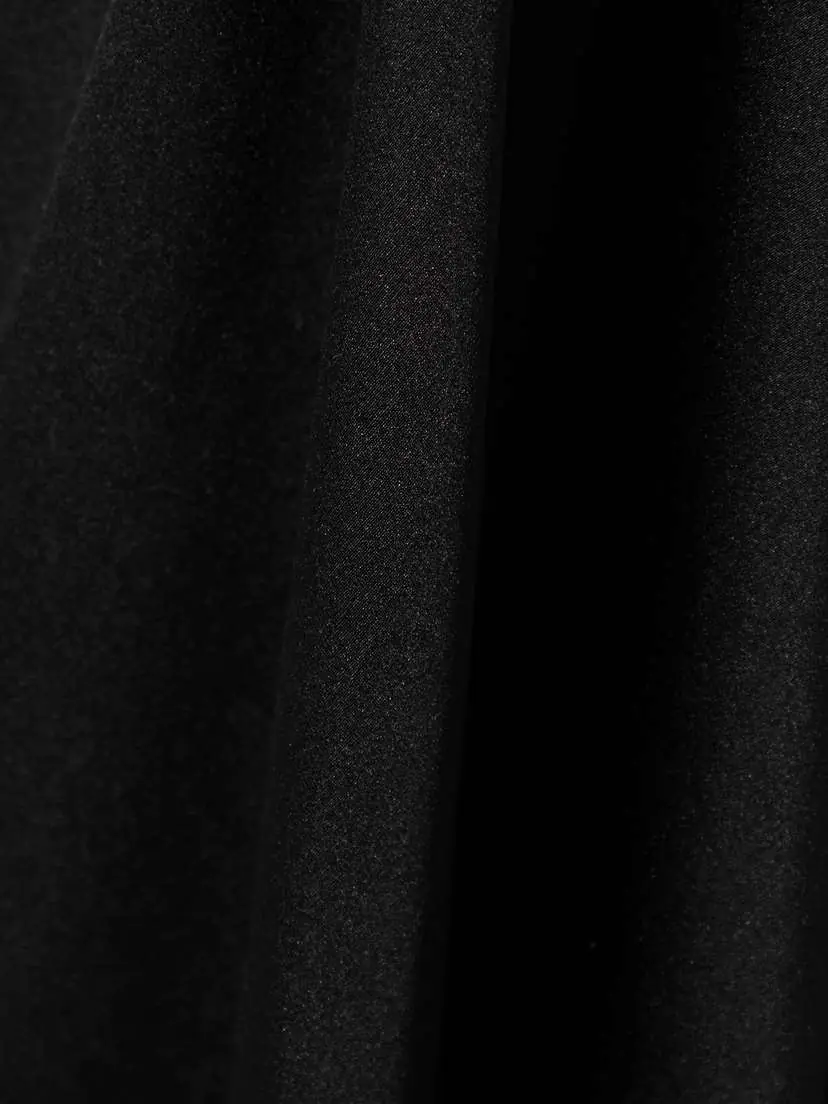 Saint Laurent Bow-detailed Open-back Silk-satin Gown | Thumbnail 4