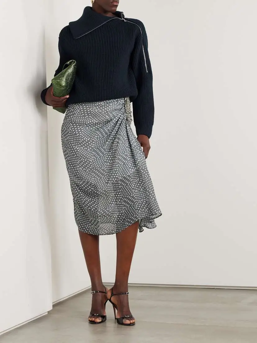 Dries Van Noten Ribbed Wool Sweater | Thumbnail 2 Dries Van Noten Ribbed Wool Sweater | Thumbnail 2