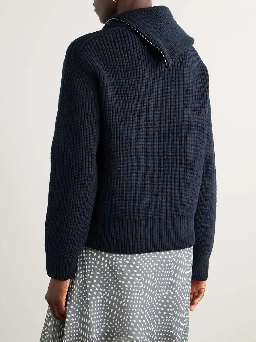 Dries Van Noten Ribbed Wool Sweater | Thumbnail 4 Dries Van Noten Ribbed Wool Sweater | Thumbnail 4