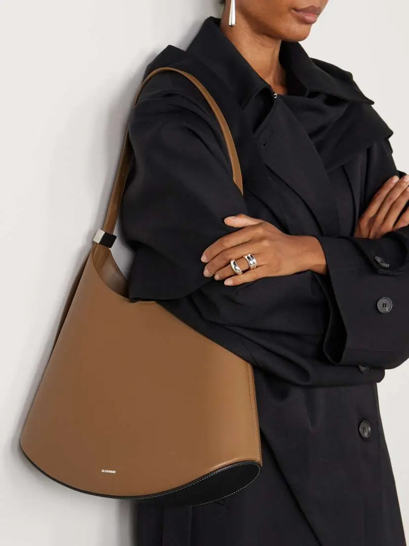 Jil Sander Medium Leather Shoulder Bag | Thumbnail 2 Jil Sander Medium Leather Shoulder Bag | Thumbnail 2