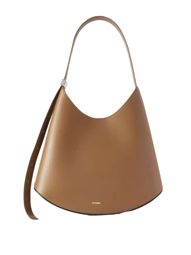 Jil Sander Medium Leather Shoulder Bag | Thumbnail 1 Jil Sander Medium Leather Shoulder Bag | Thumbnail 1
