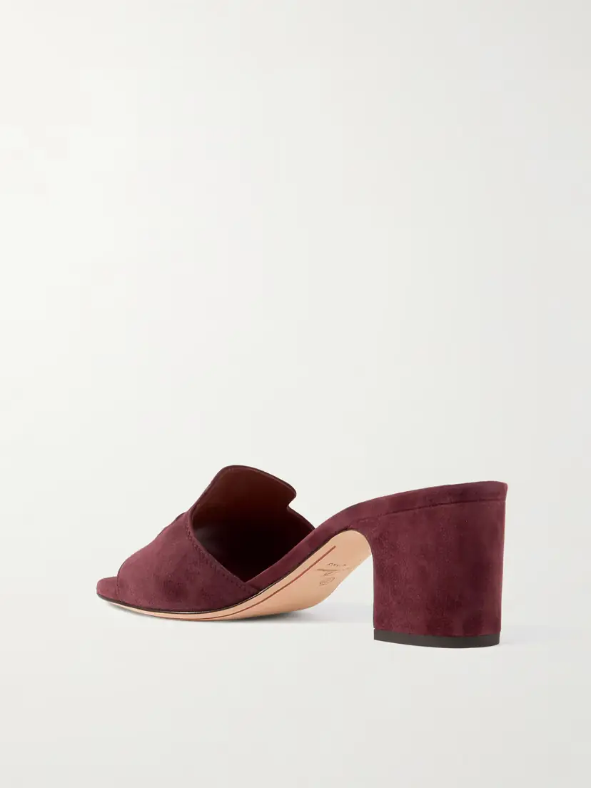 Loro Piana Summer Charms Embellished Suede Mules | Thumbnail 3 Loro Piana Summer Charms Embellished Suede Mules | Thumbnail 3