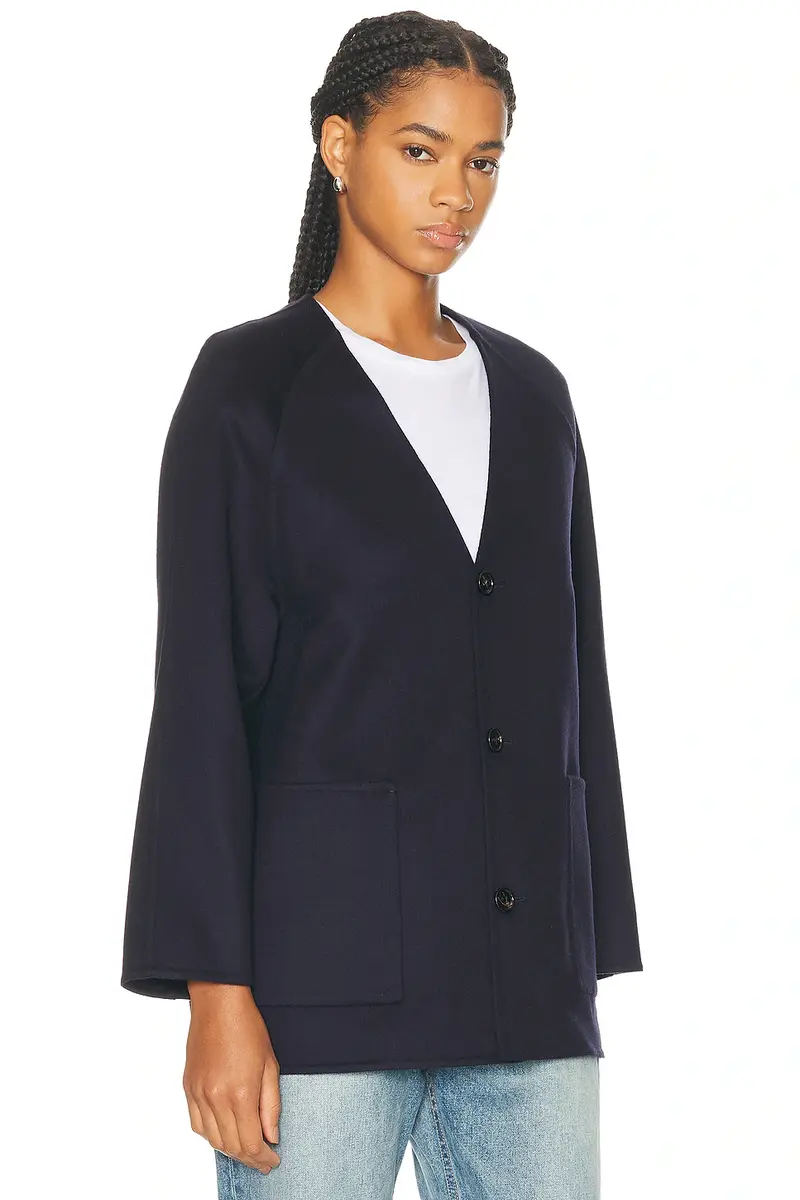 Bottega Veneta Collarless Coat | Thumbnail 2