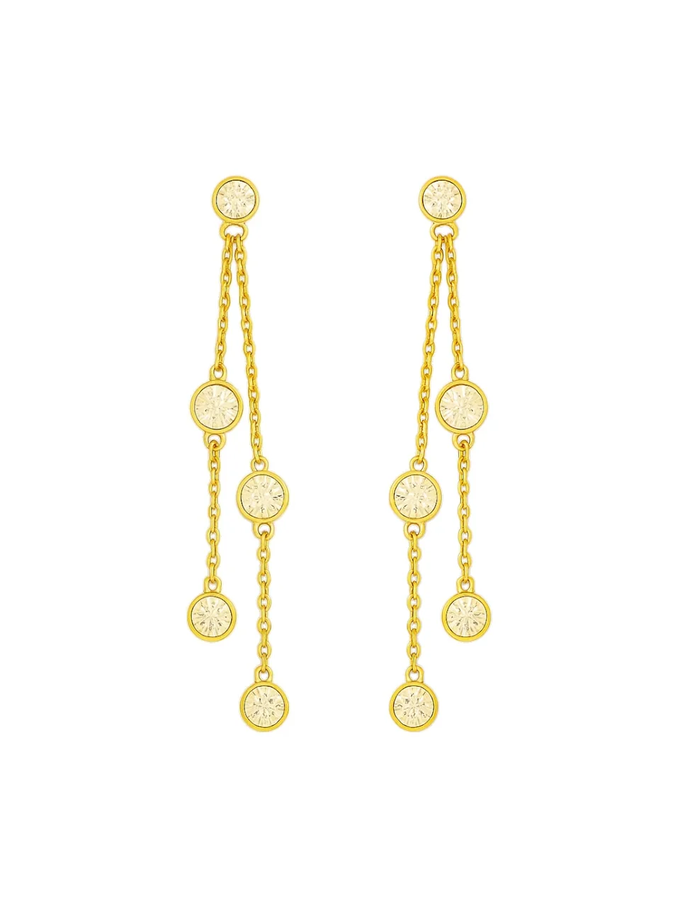 1.0ct Diamond 18K Dangle Drop Gold Earrings 1.0ct Diamond 18K Dangle Drop Gold Earrings