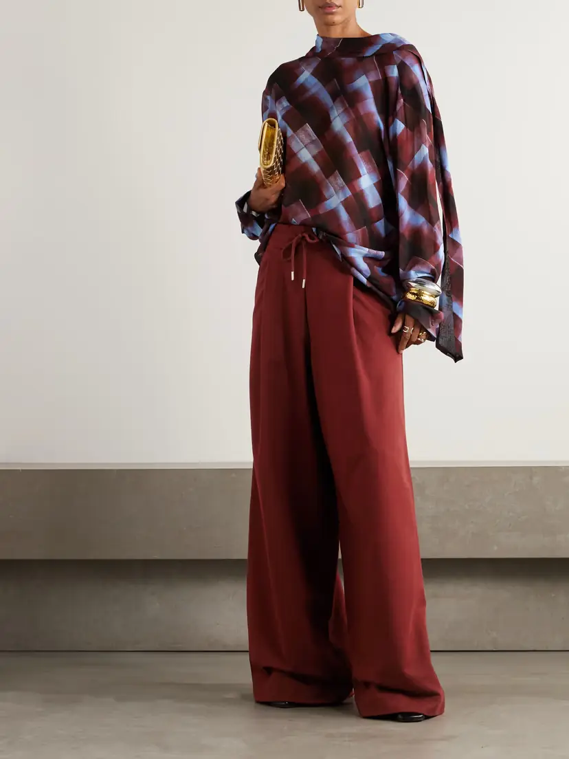 Dries Van Noten Hadium Pleated Cotton-jersey Pants | Thumbnail 2
