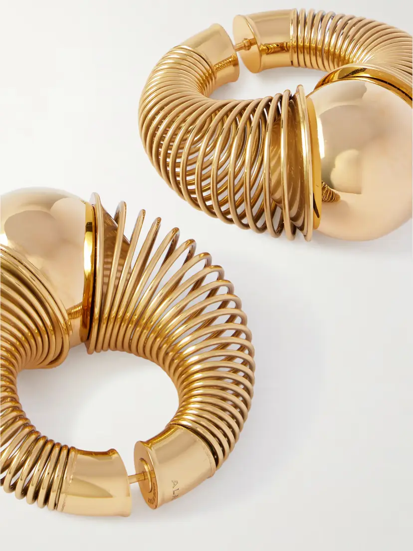 Alaïa tone Hoop Earrings | Thumbnail 2 Alaïa tone Hoop Earrings | Thumbnail 2