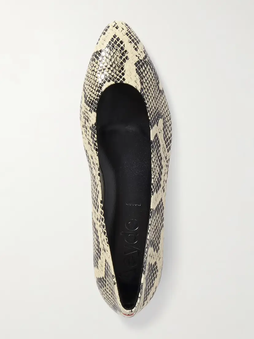 aeyde Ellie Snake-effect Leather Ballet Flats | Thumbnail 5 aeyde Ellie Snake-effect Leather Ballet Flats | Thumbnail 5