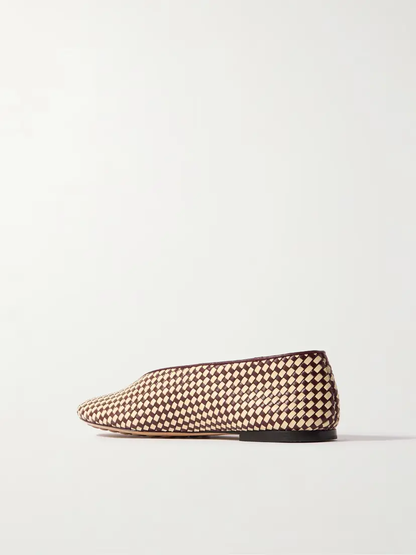 Bottega Veneta Two-tone Intrecciato Leather Ballet Flats | Thumbnail 3 Bottega Veneta Two-tone Intrecciato Leather Ballet Flats | Thumbnail 3
