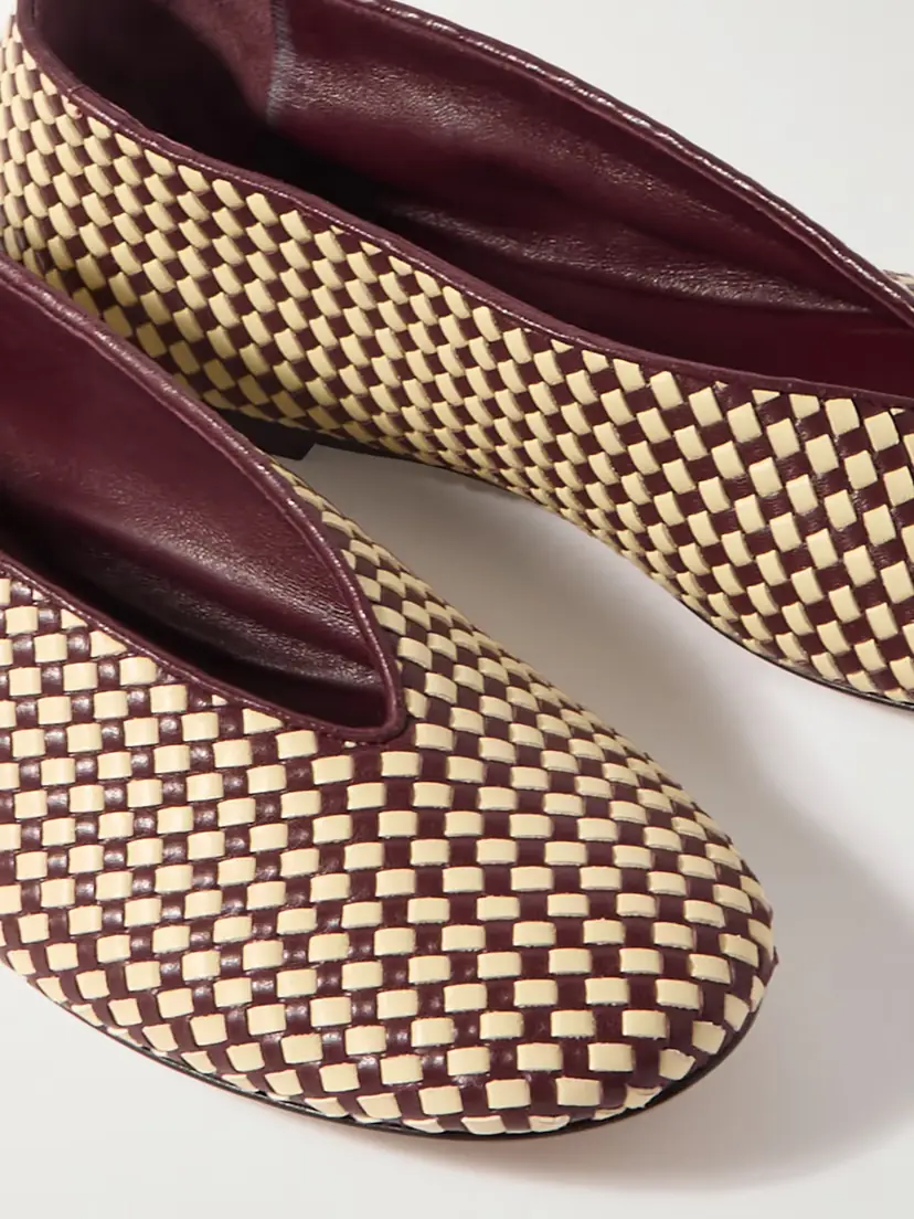 Bottega Veneta Two-tone Intrecciato Leather Ballet Flats | Thumbnail 4 Bottega Veneta Two-tone Intrecciato Leather Ballet Flats | Thumbnail 4