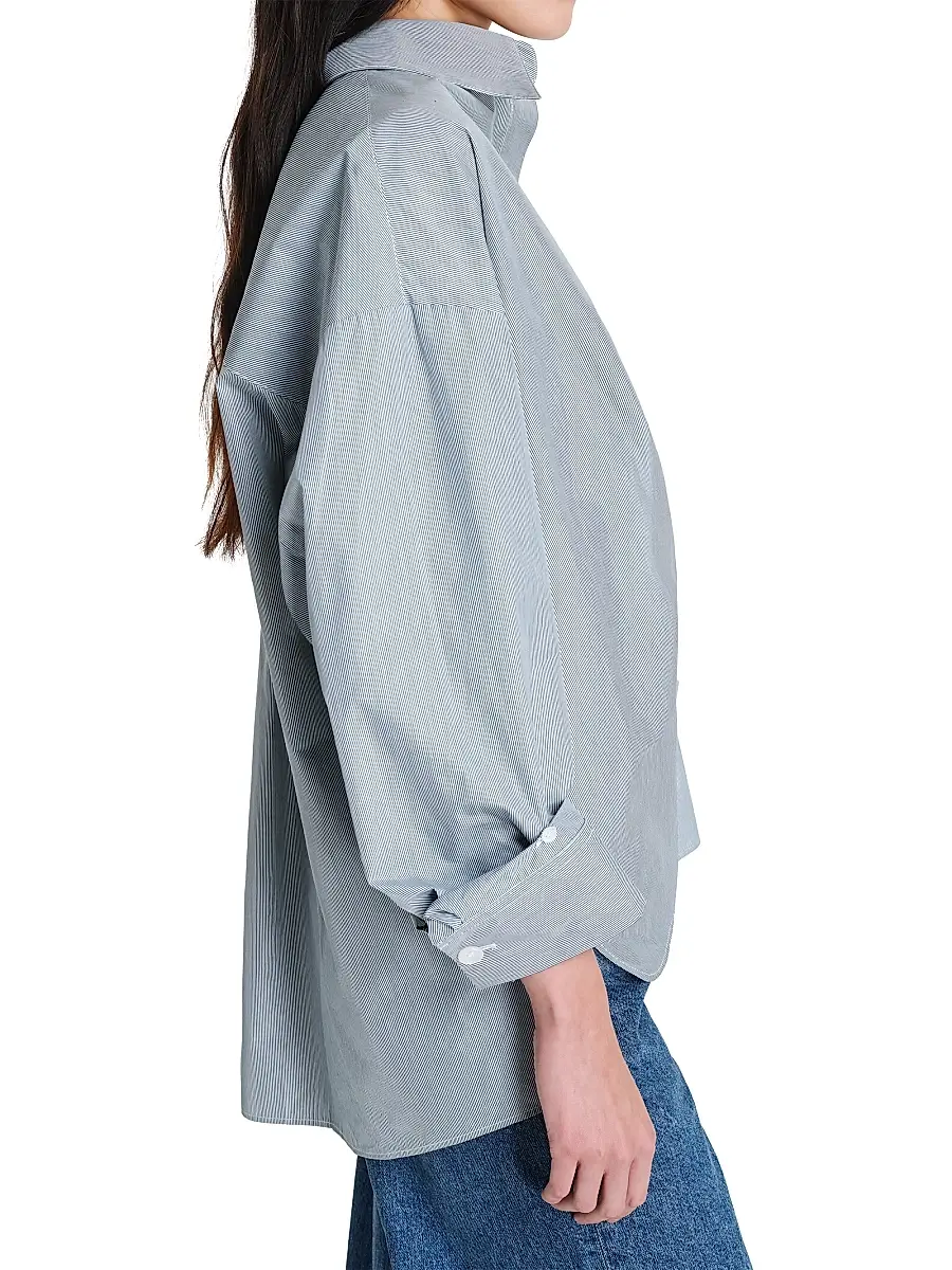 TWP Women's New Earl Cotton Shirt - Pinegrove White | Thumbnail 4 TWP Women's New Earl Cotton Shirt - Pinegrove White | Thumbnail 4