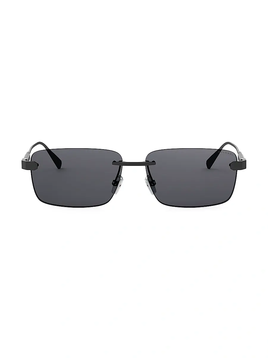 BVLGARI Men's Finissimo 60MM Rectangular Sunglasses | Thumbnail 2 BVLGARI Men's Finissimo 60MM Rectangular Sunglasses | Thumbnail 2