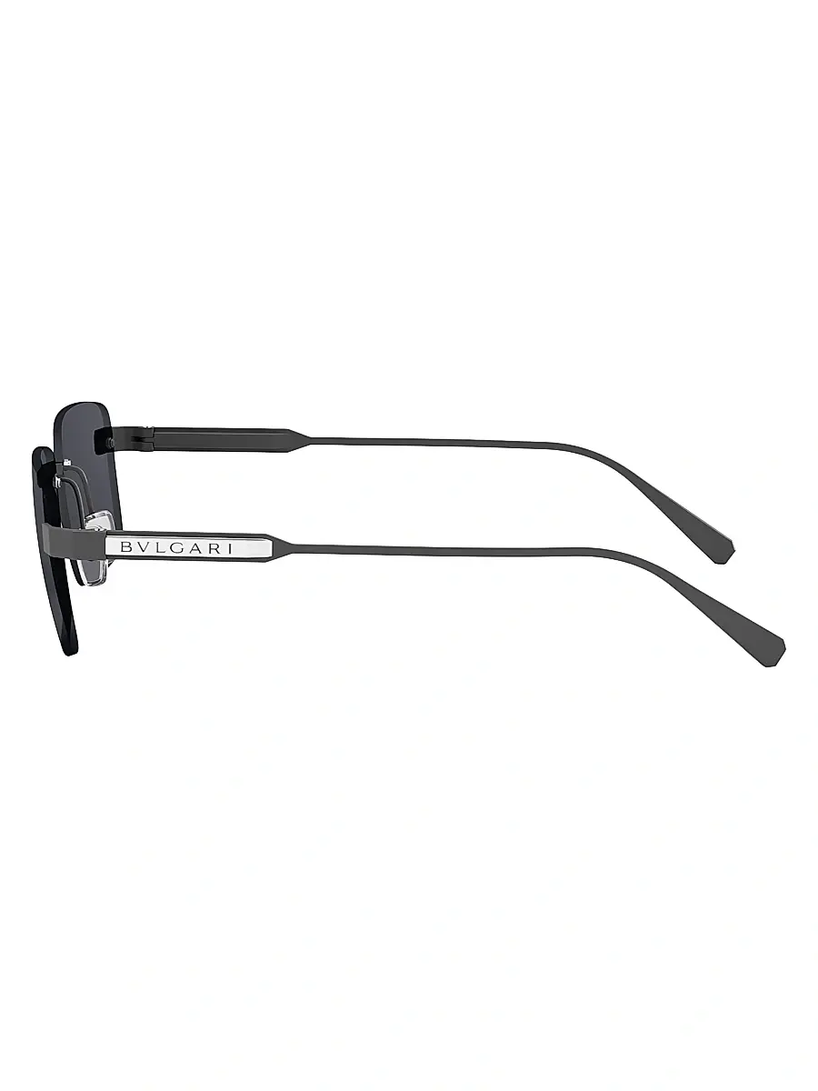 BVLGARI Men's Finissimo 60MM Rectangular Sunglasses | Thumbnail 3 BVLGARI Men's Finissimo 60MM Rectangular Sunglasses | Thumbnail 3